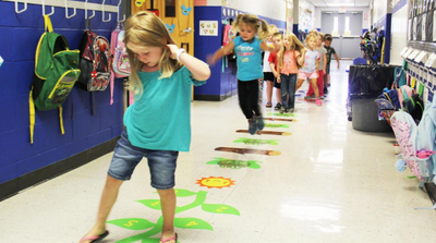 What are Sensory Hallway Paths? Elementary Schools implementing Action Based Learning Hallways