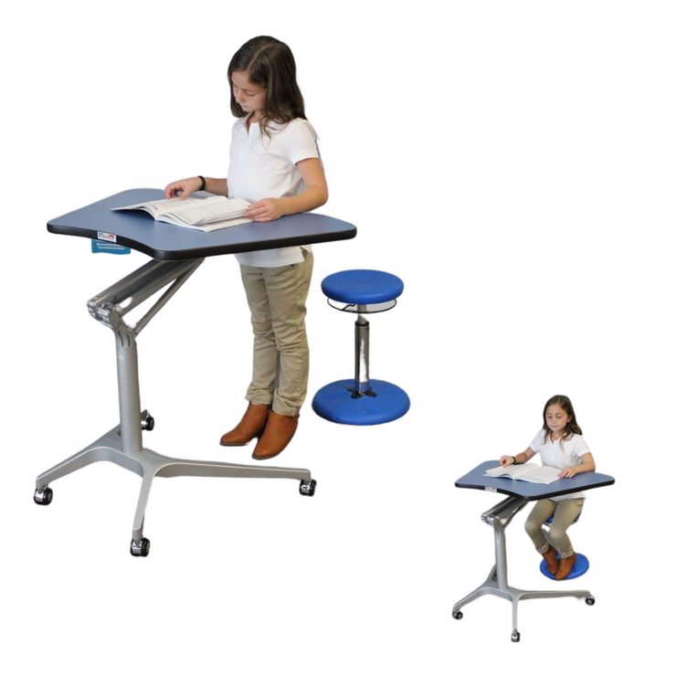Hydraulic sit stand deals desk