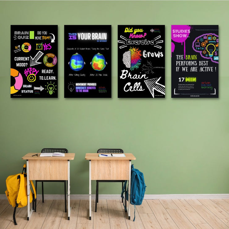 Brain Facts Poster Set (4pc) - Action Based Learning