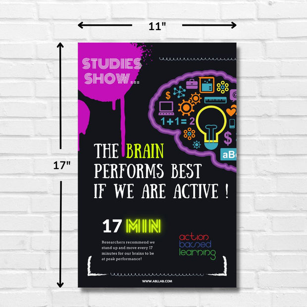 Brain Facts Poster Set (4pc) - Action Based Learning