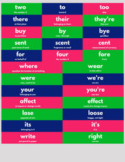Homonyms/Homophones Action Based Learning Stair Stickers - Action Based Learning