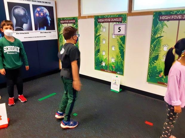 CROSSING THE MIDLINE: High Five Jungle Wall Station - Action Based Learning