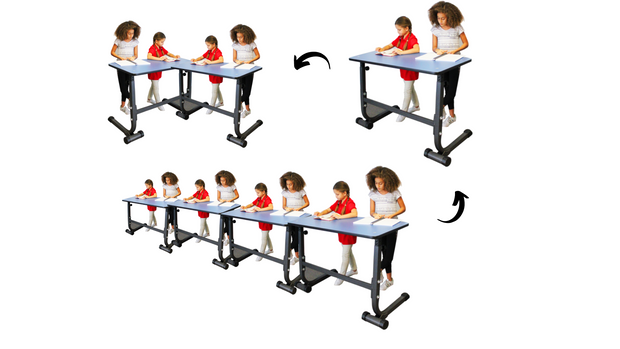Two Student Standing Desk - Action Based Learning