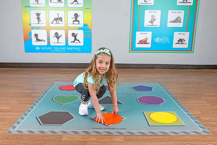 Geo Color Hop Mat | Action Based Learning