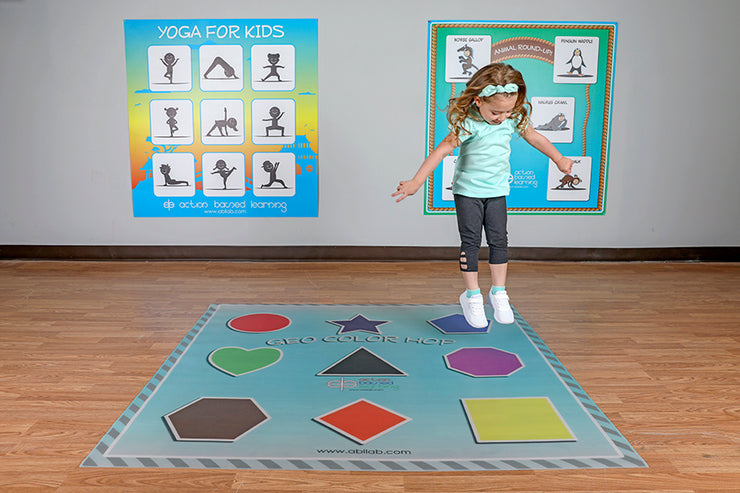 Geo Color Hop Mat | Action Based Learning