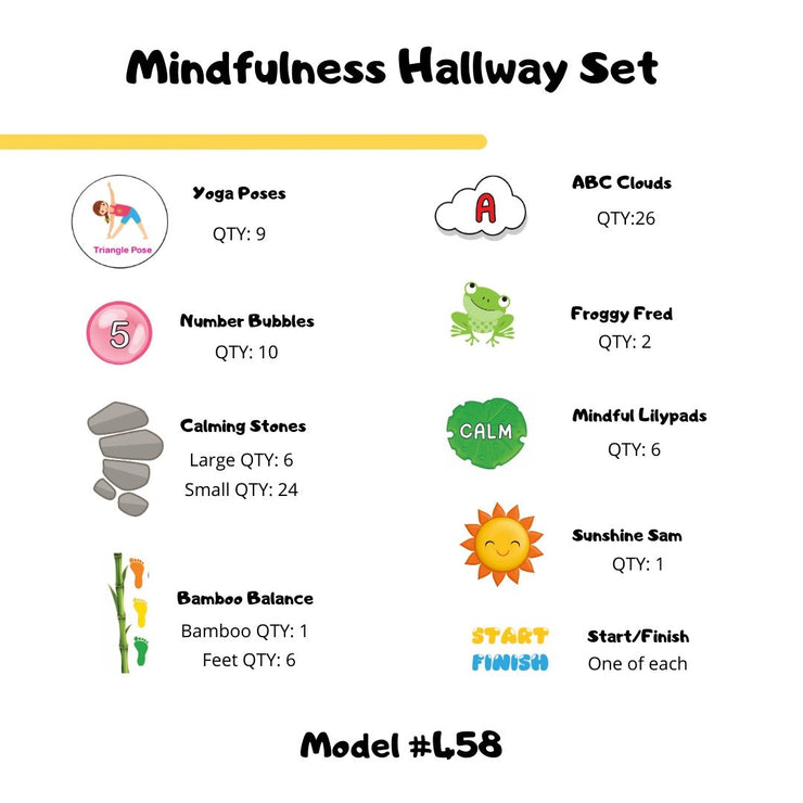 Mindfulness Sensory Path - ABL Hallway Set - Action Based Learning