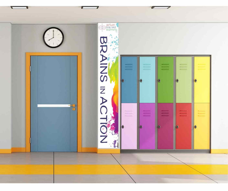 Brains in Action - School Hallway/Classroom Door Graphic - Action Based Learning