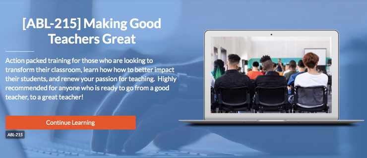 [ABL-215] Making Good Teachers Great - actionbasedlearning