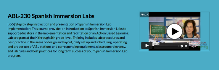 [ABL-230] Spanish Immersion Labs - actionbasedlearning