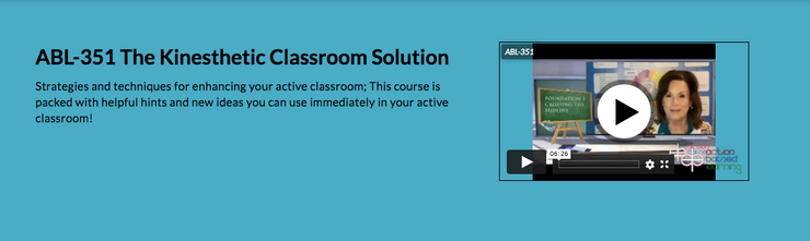 ABL-351 The Kinesthetic Classroom Solution - actionbasedlearning