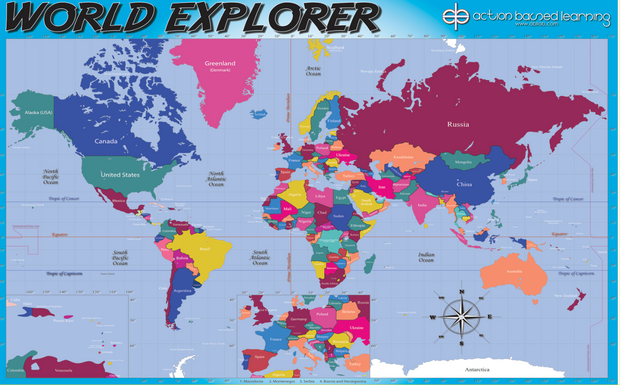 World Explorer Mat - actionbasedlearning