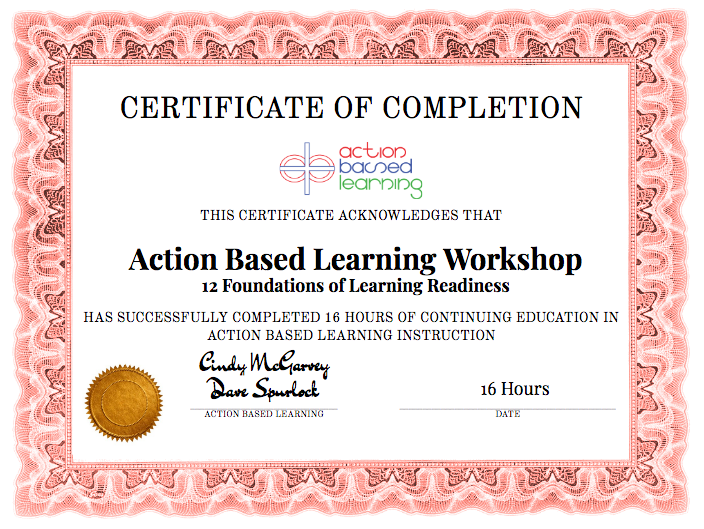 Intro to Action Based Learning and the 12 Foundations [Workshop] - actionbasedlearning